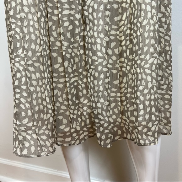Fossil Solid Fold Dress Spaghetti Strap Fit-Flare Swing Women’s Small - Picture 10 of 16